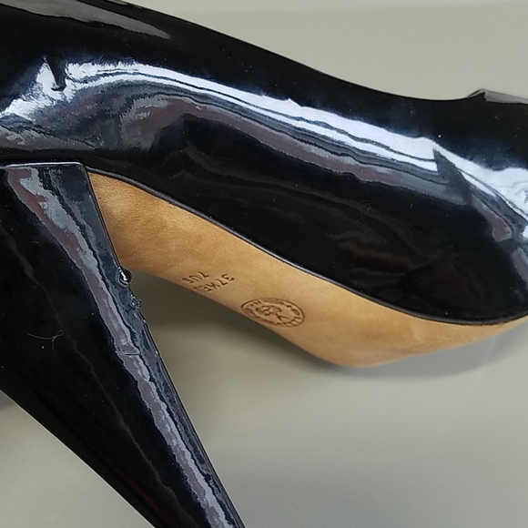 Bally Patent Leather Peep-Toe Pumps - Picture 10 of 14